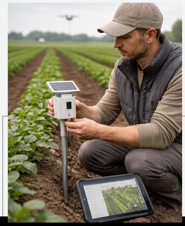 IoT мониторинг сельскохозяйственных полей и контроля в Тайшете